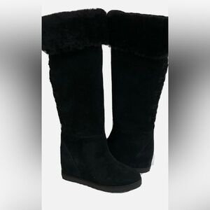 UGG Black Tall Over the Knees Winter Boots